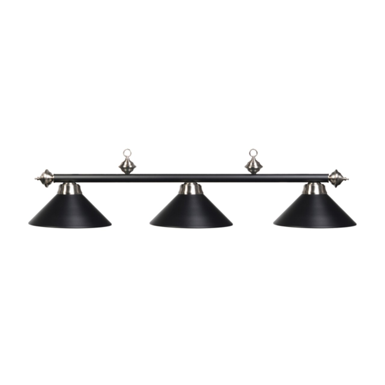 RAM Game Room Traditional Style 54" 3-Light Billiard Pendant Light - Matte Black, St